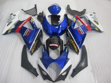 Buy 2007-2008 Blue Black Rockstar Suzuki GSXR1000 Bike Fairings