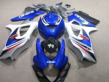 Buy 2007-2008 Blue White Suzuki GSXR1000 Motor Bike Fairings