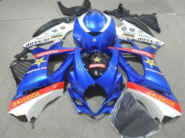 Buy 2007-2008 Blue Rockstar Suzuki GSXR1000 Motorcycle Fairings Kits