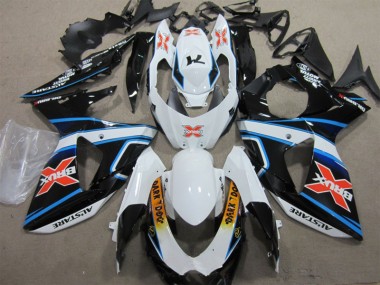 Buy 2009-2016 White Blue Brux Dark Dog Suzuki GSXR1000 Motorbike Fairing Kits