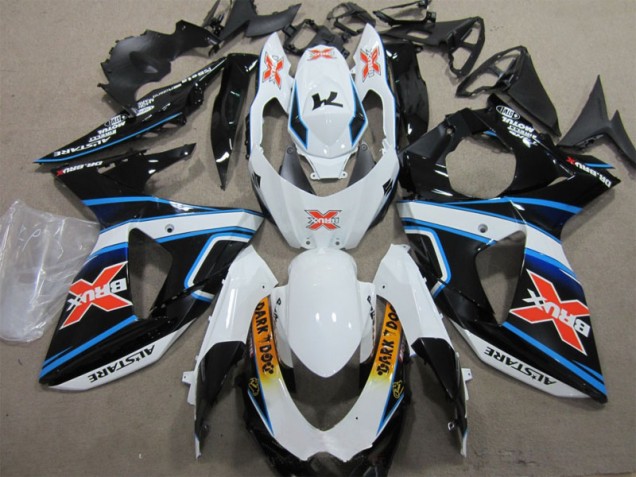 Buy 2009-2016 White Blue Brux Dark Dog Suzuki GSXR1000 Motorbike Fairing Kits Buy 2009-2016 White Blue Brux Dark Dog Suzuki GSXR1000 Motorbike Fairing Kits