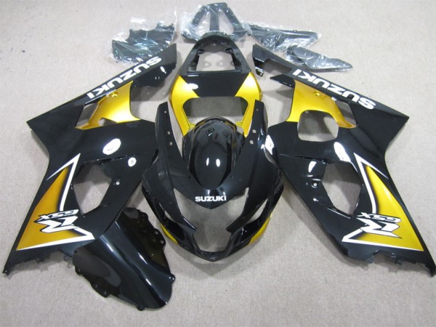 Buy 2004-2005 Black Yellow Suzuki GSXR600 Motorcycle Replacement Fairings