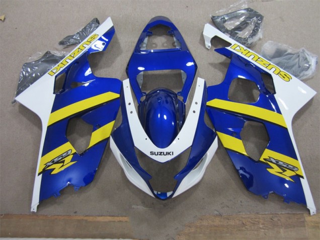 Buy 2004-2005 Blue White Yellow Suzuki GSXR600 Replacement Motorcycle Fairings