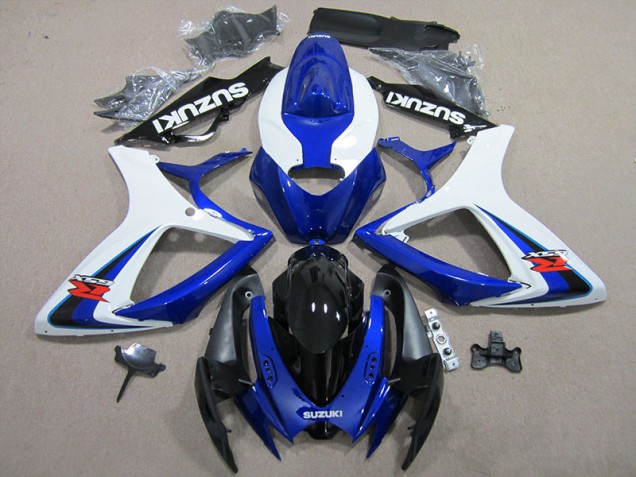 Buy 2006-2007 Blue White Suzuki GSXR600 Motorbike Fairings