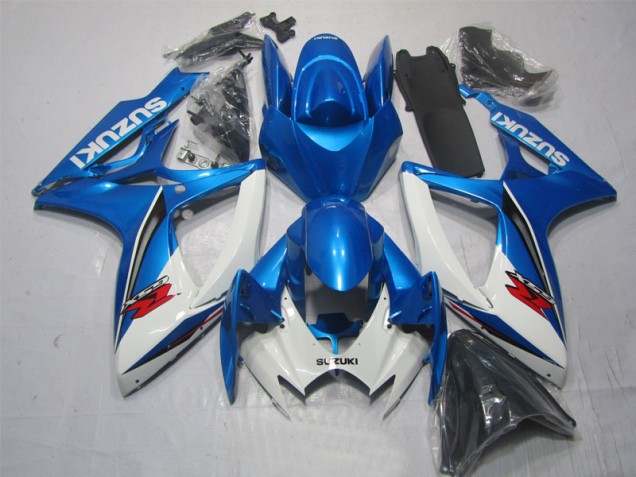 Buy 2006-2007 Blue White Suzuki GSXR600 Motorbike Fairing Kits