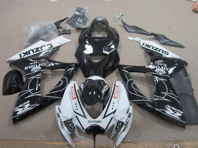 Buy 2006-2007 Black White Corona Extra Motul Suzuki GSXR600 Motorcycle Fairings