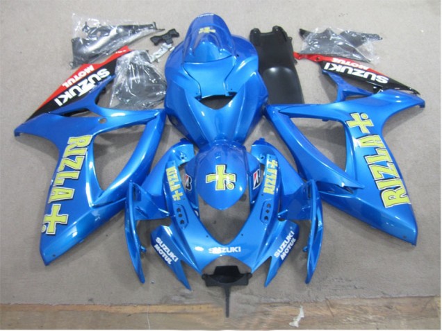 Buy 2006-2007 Blue Yellow Rizla Suzuki GSXR600 Motorbike Fairing