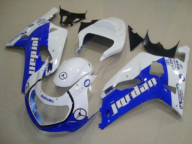 Buy 2001-2003 Blue White Jordan Suzuki GSXR750 Motorcycle Bodywork