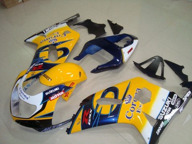 Buy 2001-2003 Yellow Blue Corona Extra Motul Suzuki GSXR750 Motorcycle Fairings Kits