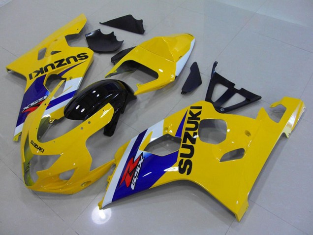 Buy 2004-2005 Yellow Blue Suzuki GSXR750 Motorcycle Fairings Kits