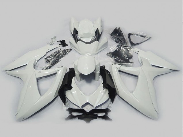 Buy 2008-2010 White Suzuki GSXR750 Motorcycle Fairing Kits