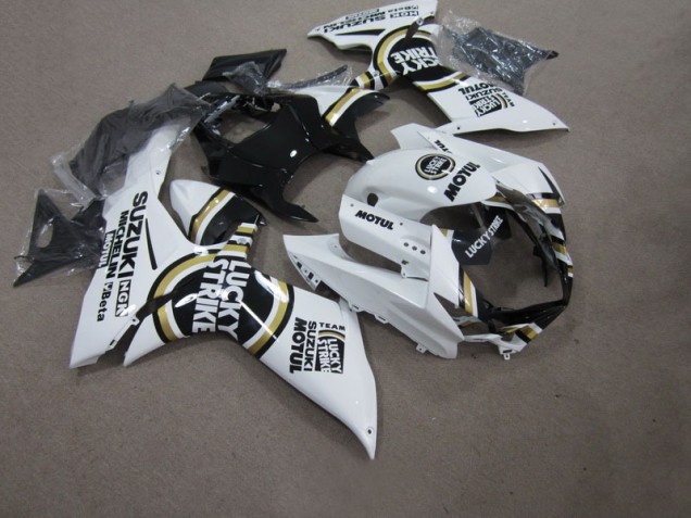 Buy 2011-2021 White Lucky Strike Black Motul Suzuki GSXR750 Bike Fairings