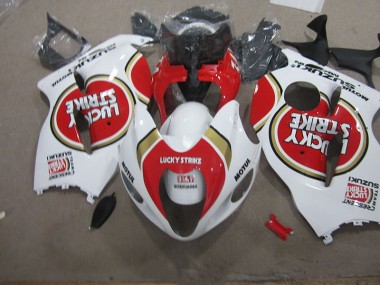 Buy 1996-2007 White Lucky Strike Motul Suzuki GSXR1300 Hayabusa Motorcycle Fairings Kit