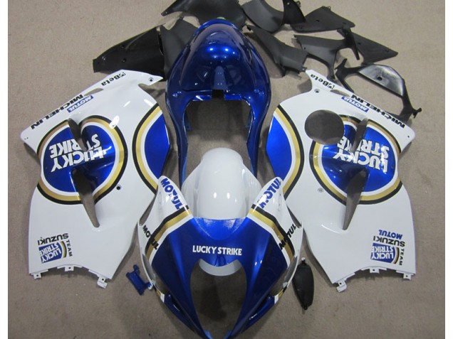 Buy 1996-2007 White Lucky Strike Blue Motul Suzuki GSXR1300 Hayabusa Motorbike Fairings Buy 1996-2007 White Lucky Strike Blue Motul Suzuki GSXR1300 Hayabusa Motorbike Fairings