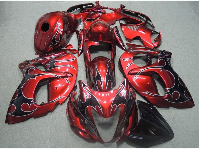 Buy 2008-2019 Red Black Flame Suzuki GSXR1300 Hayabusa Motorcyle Fairings Buy 2008-2019 Red Black Flame Suzuki GSXR1300 Hayabusa Motorcyle Fairings
