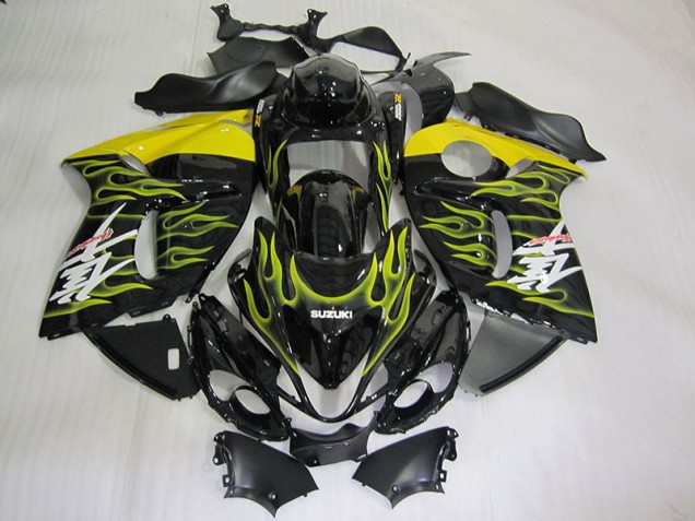 Buy 2008-2019 Black Yellow Flame Suzuki GSXR1300 Hayabusa Motorcycle Fairing Kits Buy 2008-2019 Black Yellow Flame Suzuki GSXR1300 Hayabusa Motorcycle Fairing Kits