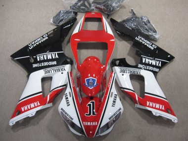 Buy 1998-1999 Red White Black 50 Yamaha YZF R1 Replacement Motorcycle Fairings