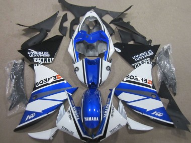 Buy 2000-2001 Blue White Blue White ENEOS Yamaha YZF R1 Motorcycle Fairing Kits