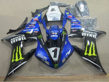 Buy 2002-2003 Blue Black Graves 1 Yamaha YZF R1 Motorbike Fairing