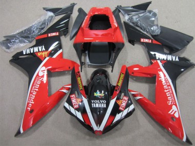 Buy 2002-2003 Red Black Santander Yamaha YZF R1 Motorcycle Fairings Kits