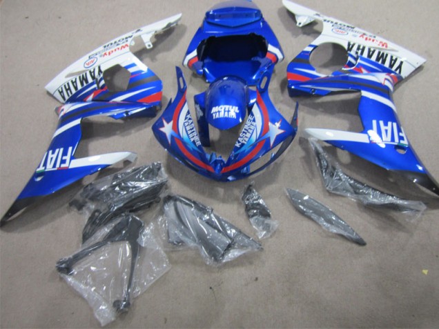Buy 2002-2003 Blue White Motul Fiat Yamaha YZF R1 Moto Fairings