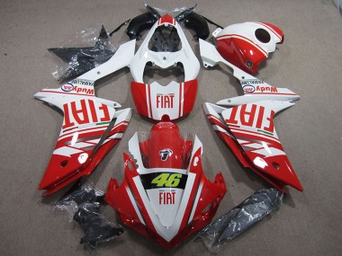 Buy 2007-2008 Red White Fiat 46 Yamaha YZF R1 Motor Bike Fairings