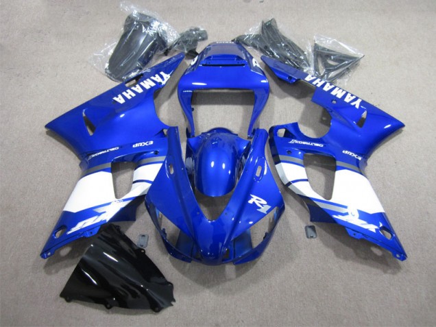 Buy 2009-2011 Blue White Yamaha YZF R1 Moto Fairings
