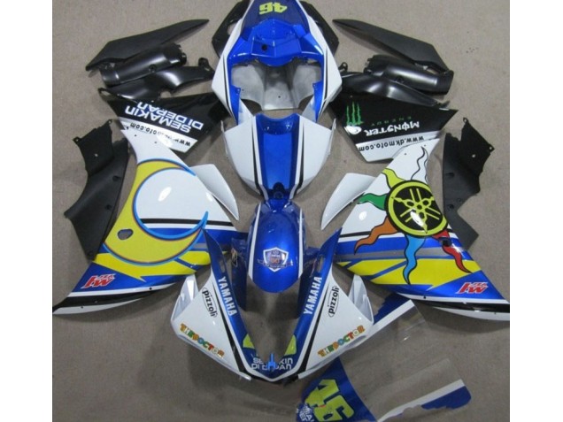 Buy 2009-2011 Blue White Yellow 46 Yamaha YZF R1 Replacement Fairings