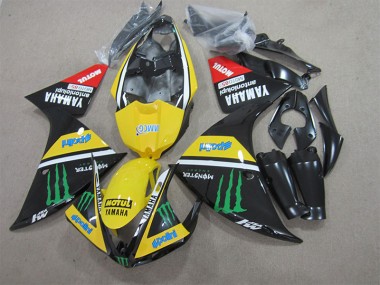 Buy 2009-2011 Black Yellow Motul Monster Yamaha YZF R1 Bike Fairing