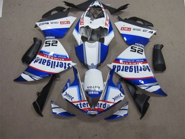 Buy 2012-2014 White Blue Volvo Sterilgarda 25 Yamaha YZF R1 Motorcycle Fairings Kit