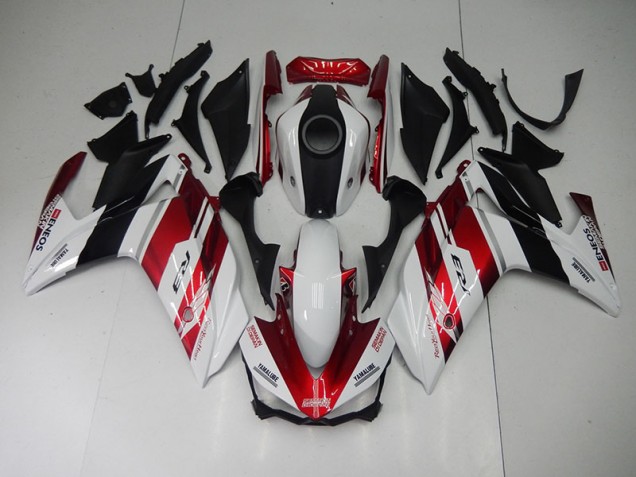 Buy 2015-2022 Black Red White Yamaha YZF R3 Motorcycle Fairings