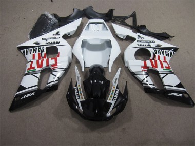 Buy 1998-2002 White Black Fiat Yamaha YZF R6 Motorbike Fairing Kits