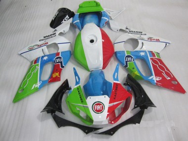 Buy 1998-2002 Blue Red Fiat Kastinee Yamaha YZF R6 Motorcycle Fairings Kit
