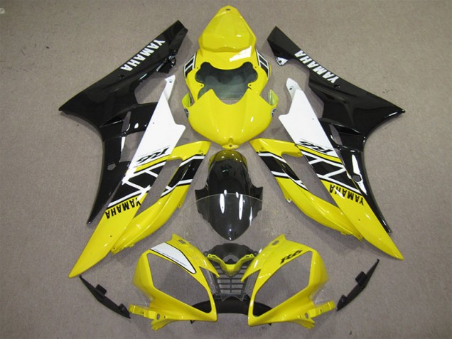 Buy 2006-2007 Yellow Black Decal Yamaha YZF R6 Motorcycle Fairings Kits Buy 2006-2007 Yellow Black Decal Yamaha YZF R6 Motorcycle Fairings Kits