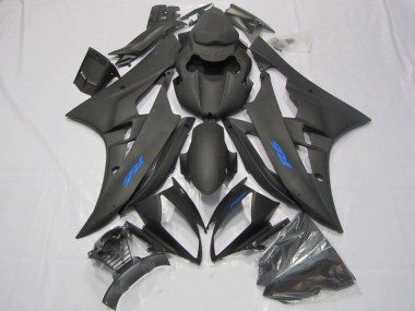 Buy 2006-2007 Black Blue Decal Yamaha YZF R6 Motorcycle Fairings Kit