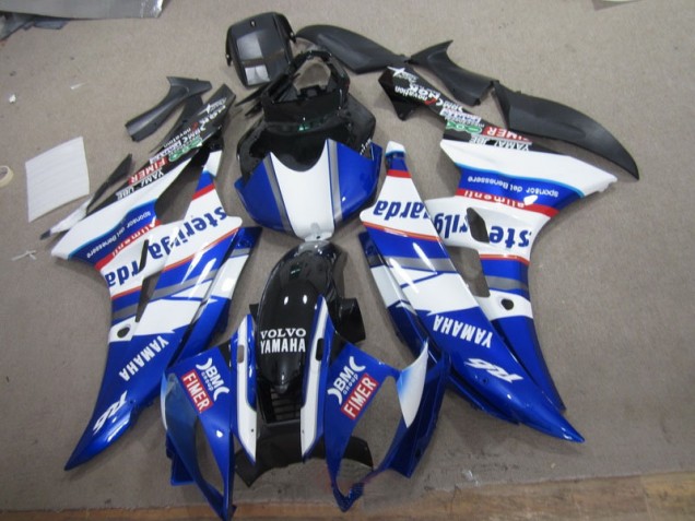 Buy 2006-2007 White Blue Sterilgarda Volvo Yamaha YZF R6 Motorcylce Fairings