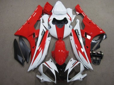 Buy 2006-2007 White Red Black Decal Yamaha YZF R6 Motorcycle Fairing