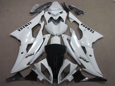 Buy 2008-2016 White Black Decal Yamaha YZF R6 Motorcycle Fairing Kits