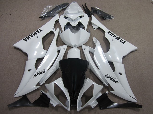Buy 2008-2016 White Black Decal Yamaha YZF R6 Motorcycle Fairing Kits