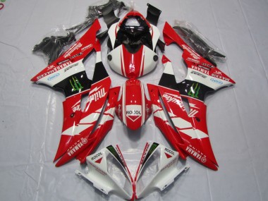 Buy 2008-2016 Red White Rocol Yamaha YZF R6 Motorcycle Fairings Kits
